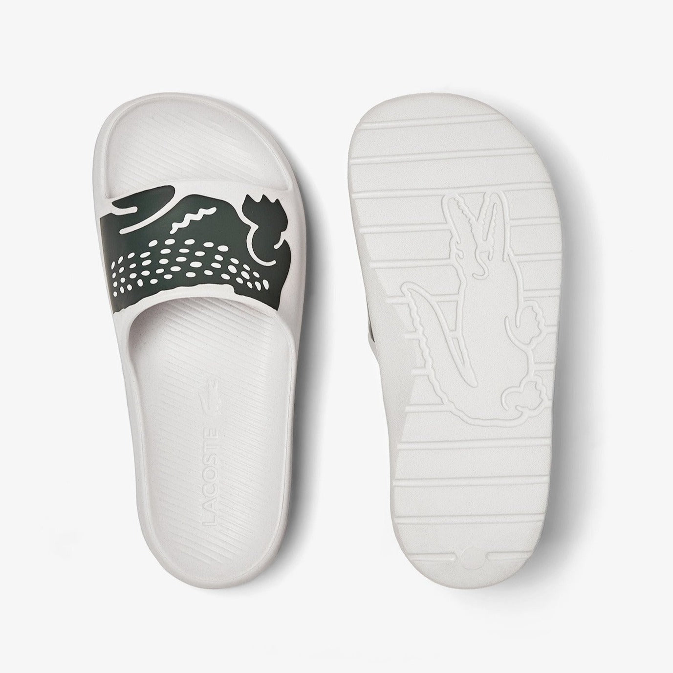 Lacoste men's croco slide sandals Clearance