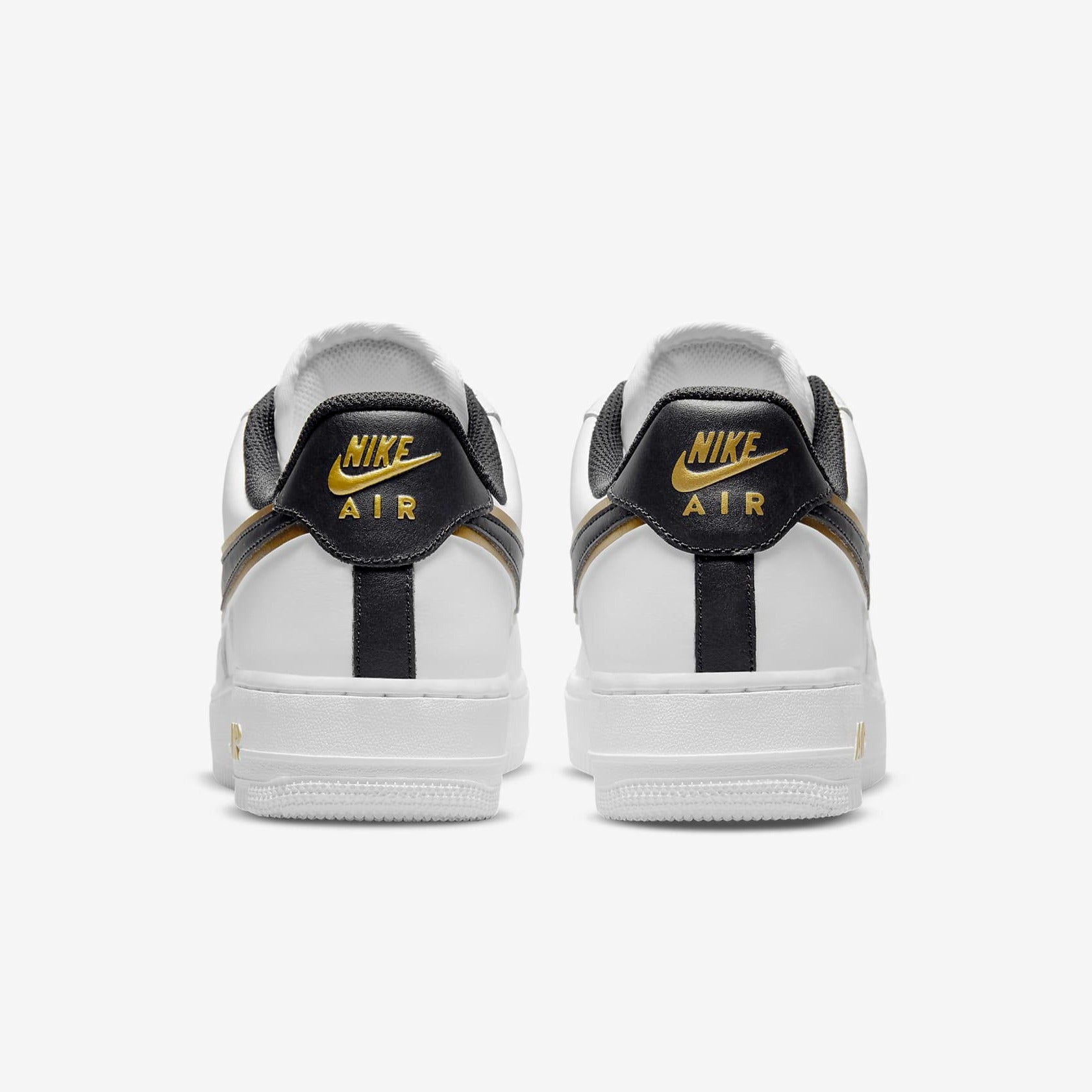 White Black Gold Nike White Air Force Ones With Gold Air Force Low