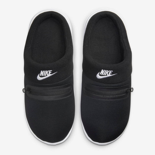 Men's Nike Burrow Cozy Slides (Black/White)(DC1456-001)