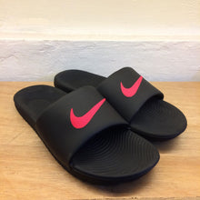 Men's Nike Kawa Solarsoft Slides (Black/Red Orbit)