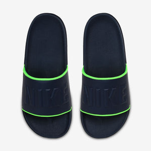 Men's Nike Offcourt Slides (Blackened Blue/Volt)(BQ4639-403)