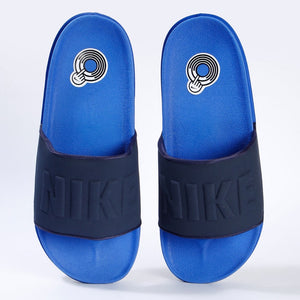 Men's Nike Offcourt Slides (Game Royal/Obsidian)(BQ4639-400)