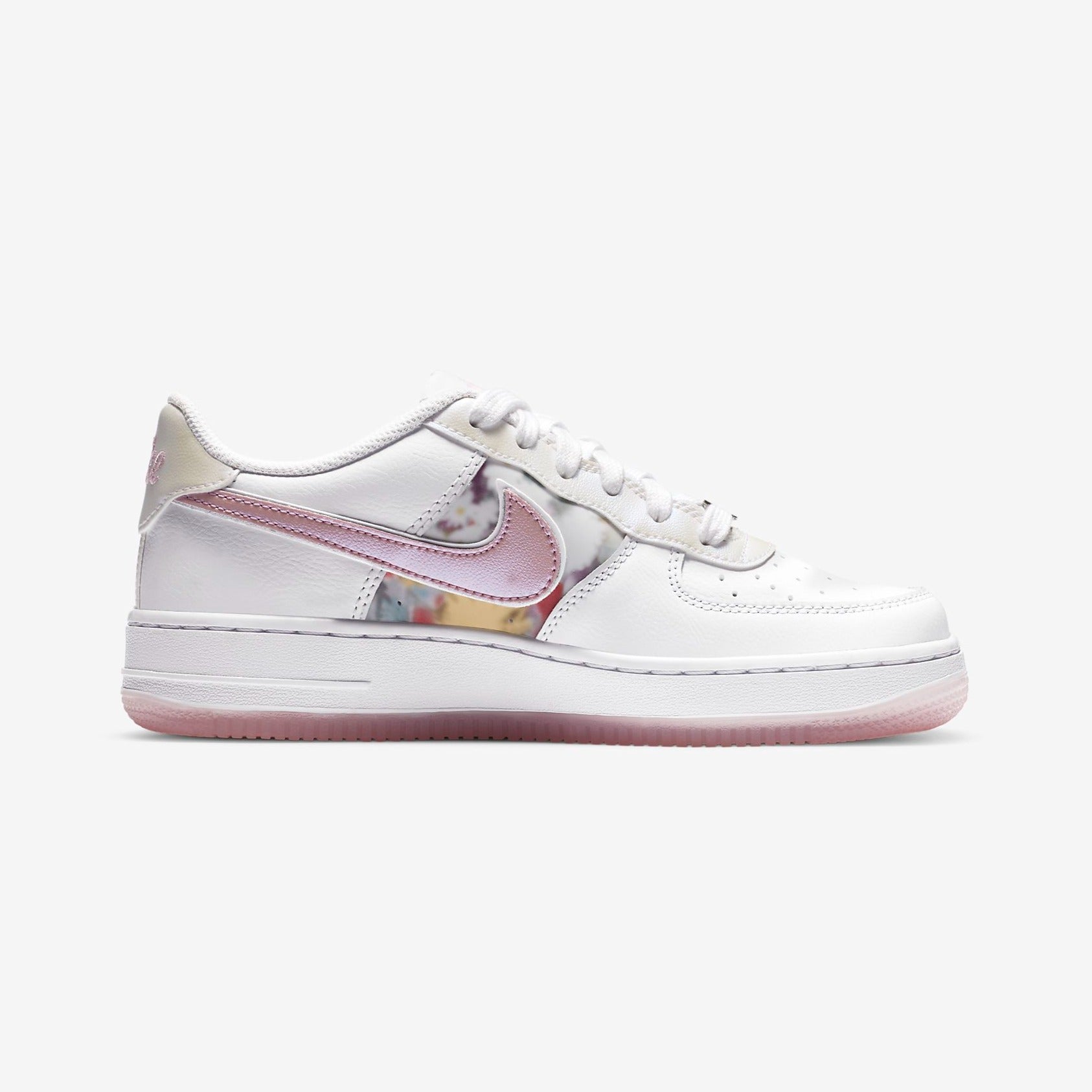 Incomplete Shoelaces x Nike Air Force 1 LV8 Pastel Pink/Arctic