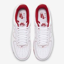 Men's Nike Air Force 1 '07 "Contrast Red Stitch" (White/University Red)(CV1724-100)