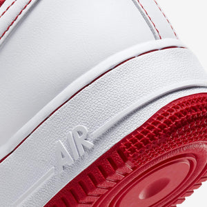 Men's Nike Air Force 1 '07 "Contrast Red Stitch" (White/University Red)(CV1724-100)