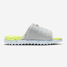 Men's Nike Asuna Crater Slides "Grey Volt" Recycled Pack (DJ4629-001)(Limited Release)