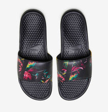 Men's Nike Benassi JDI "Black Floral" Print Slides (631261-023)