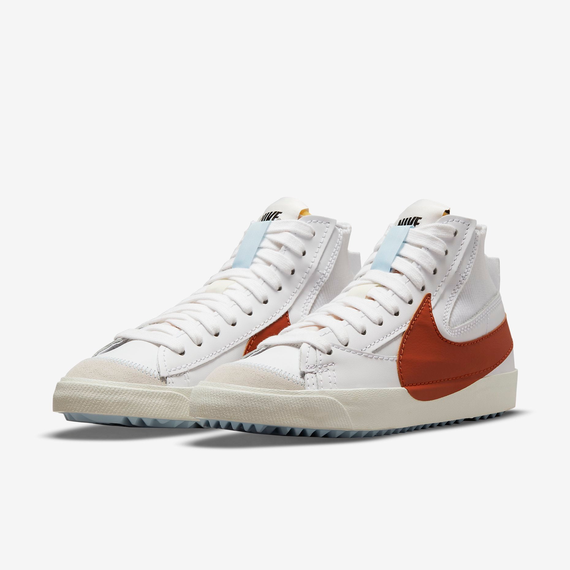 nike blazer mid white black swoosh