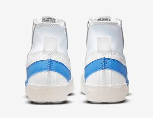 Men's Nike Blazer Mid "UNC" Jumbo Swoosh (White/Sail/Black/University Blue)(DD3111-103)