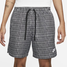 Men's Nike Checkered Print Woven Shorts (Black/White)(DA0052-010)