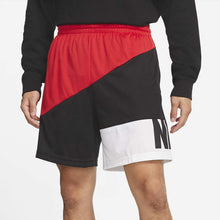 Men's Nike "Diagonal" Shorts (Black/White/Red)(CV1913-657)