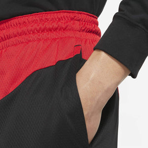 Men's Nike "Diagonal" Shorts (Black/White/Red)(CV1913-657)