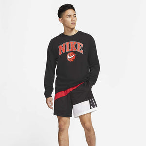 Men's Nike "Diagonal" Shorts (Black/White/Red)(CV1913-657)