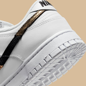 Women's Nike Dunk Low SE "Leopard Swoosh" (White)(DD7099-100)