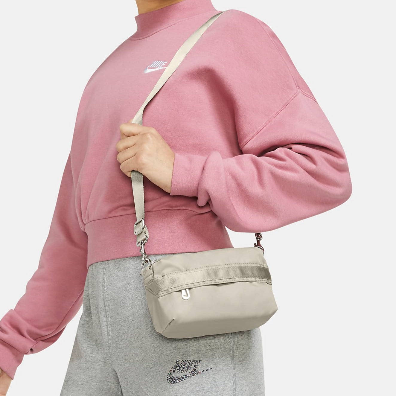 Nike Women's Sportswear Futura Luxe Crossbody Bag - Beige