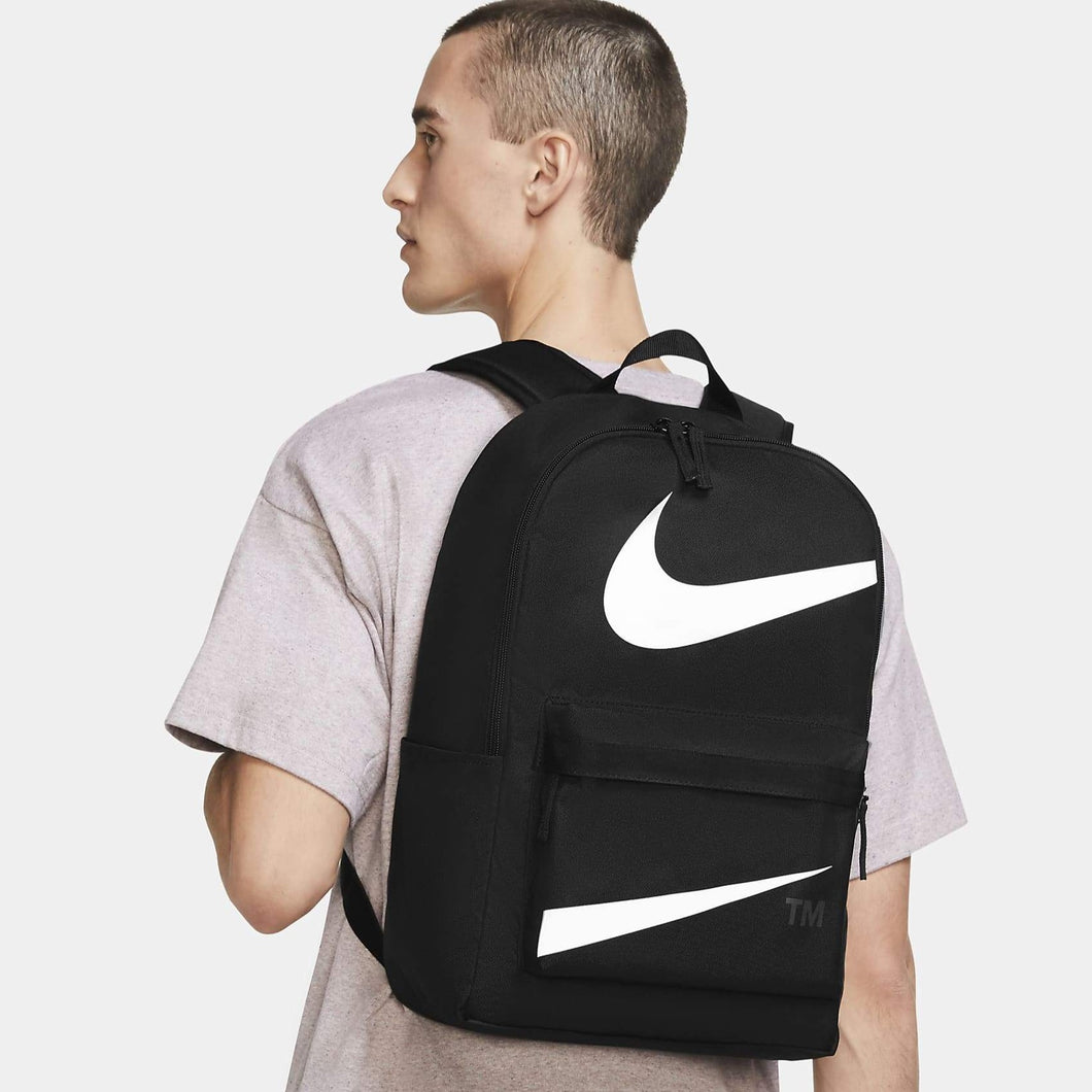 Nike Heritage Big Swoosh Backpack (Black/White)(DJ7377-010)