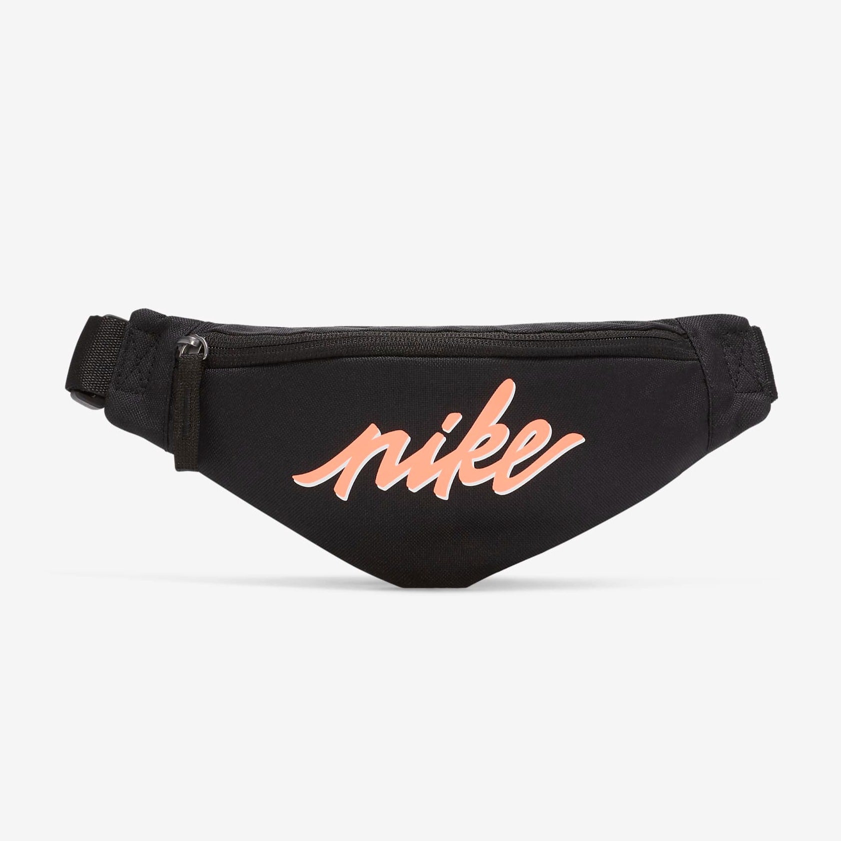 Nike Heritage Hip Pack Waist Bag Small (Black/Bright Mango