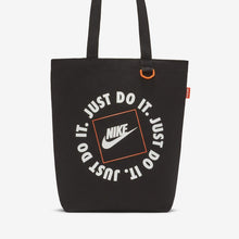 Nike Heritage "Just Do It" Tote Bag (Black/Orange)(CU9266-010)