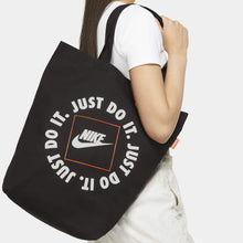 Nike Heritage "Just Do It" Tote Bag (Black/Orange)(CU9266-010)