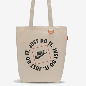 Nike Heritage "Just Do It" Tote Bag (Natural/Black)(CU9266-120)