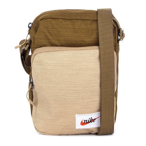 Nike Heritage Sling Bag (Olive Flak / Parachute Beige / Orange Blaze)