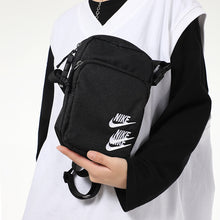 Nike Heritage Embroidered "Triple Logo" Sling Bag (Black/White)(DH3080-010)