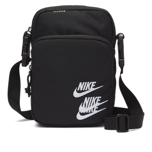 Nike Heritage Embroidered "Triple Logo" Sling Bag (Black/White)(DH3080-010)