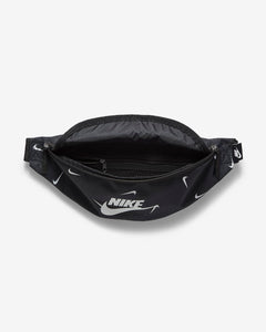 Nike Heritage "All over Swoosh" Print Hip Pack Waist Bag (Black/White)(CV1082-010)(unisex)
