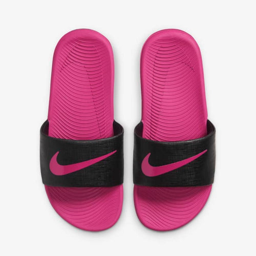 Women's / GS Nike Kawa Slide (Black/Vivid Pink)(DD8519-001)