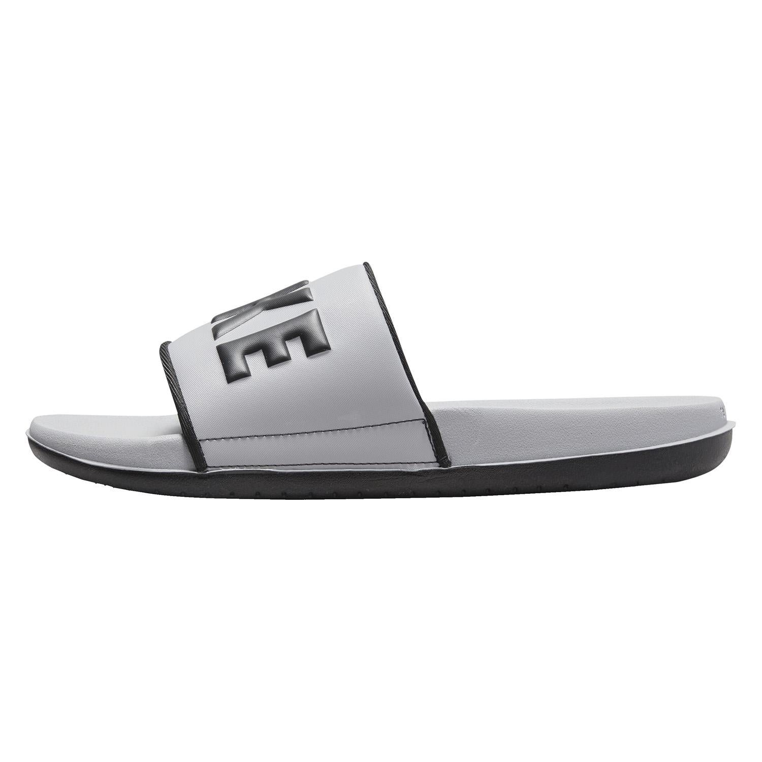 Men's Nike OffCourt Slide Wolf Grey/Black (BQ4639 016) - 7 