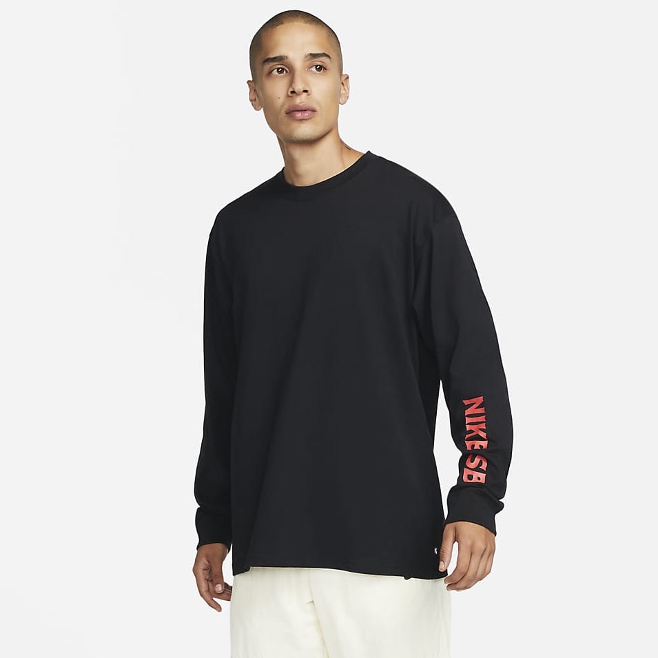 Nike SB Red Snake Back Print Longsleeve (Black)(DM2557-010)