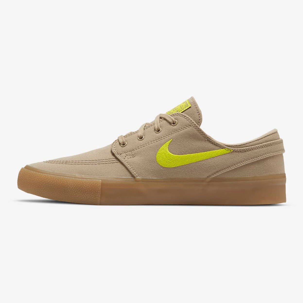 Nike SB Zoom Stefan Janoski Canvas RM Gumsole (Khaki/Bright Cactus