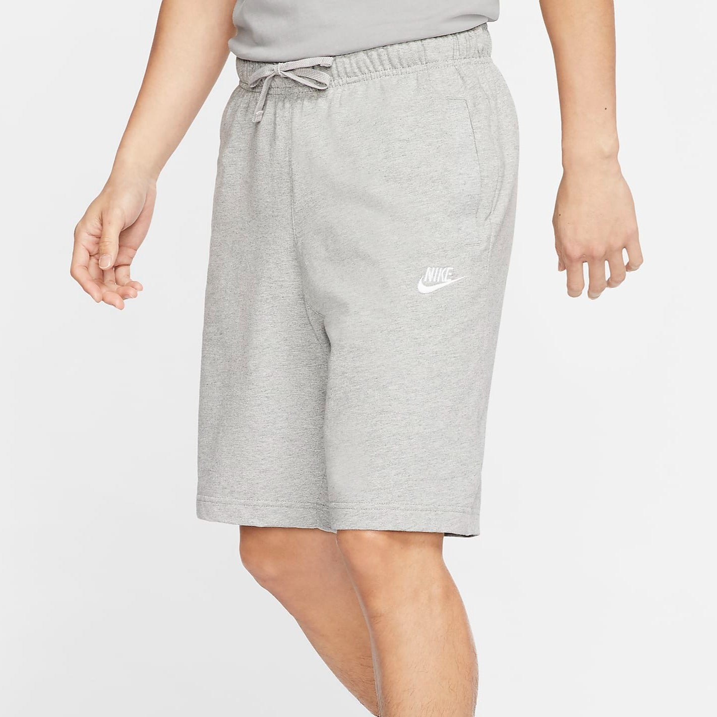 nike jogger shorts grey