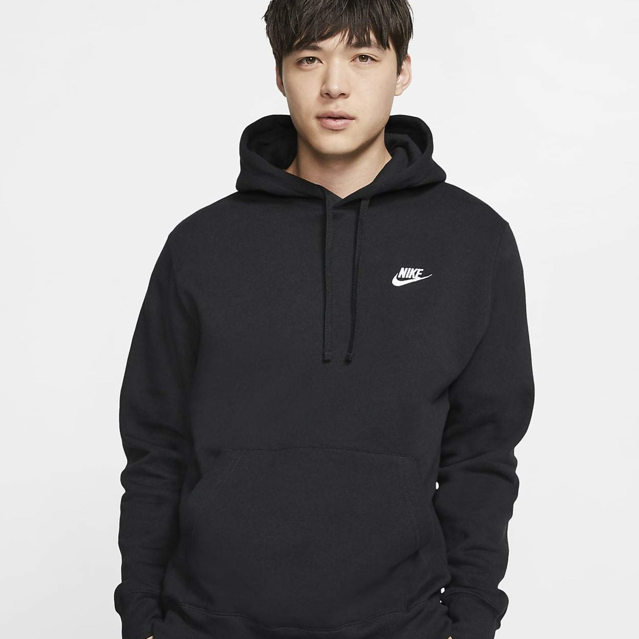 Men's Nike Sportswear Club Fleece Hoodie (Black)(BV2655-010)