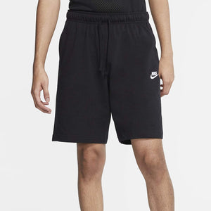 Men's Nike Essential Fleece Club Shorts (Black/White)(BV2773-010)[Standard Fit]