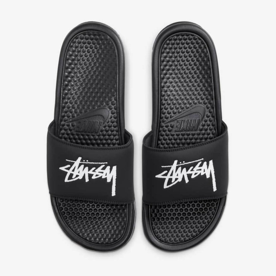 Nike x Stussy Benassi Slides (Off Noir/White)(CW2787-001)