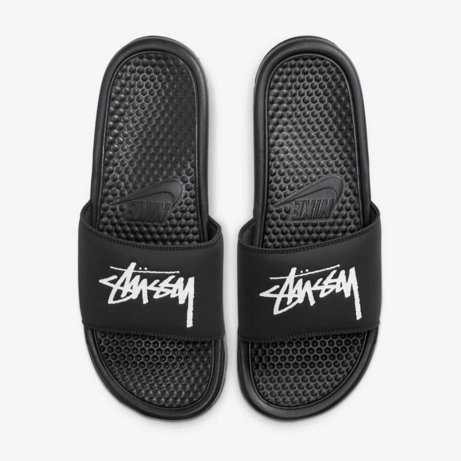 Nike x Stussy Benassi Slides (Off Noir/White)(CW2787-001