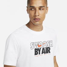 Men's Nike "Swoosh by Air" Elephant Print Tee (White)(DJ1422-100)(Standard Fit)
