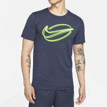 Men's Nike "Neon Swoosh" DRI-FIT Tee (Obsidian/Volt)(DD6903-451)