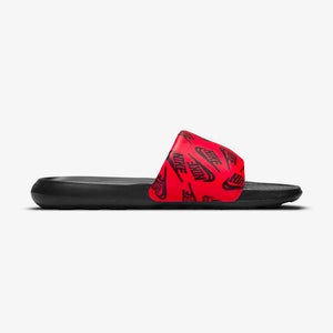 Nike Victori One "All Over Logo" Print Slides (Black/Red)(CN9678-601)