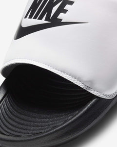 Men's Nike Victori One "Mismatch" Slides (White/Black)(DD0234-100)