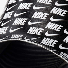 Men's Nike Victori One Print Slides "Repeat Logo" (Black/White)(CN9678-006)