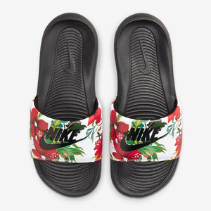 Nike Victori One "Holiday Edition" Floral Print Slides (White/Siren Red/Atomic Green)(CN9676-102)