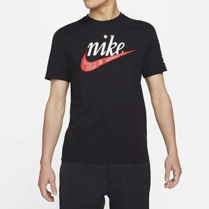 Men's Nike Vintage Logo Patch Tee (Black/White/University Red)(DJ1388-010)