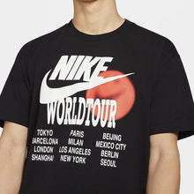 Men's Nike World Tour Tee (Black/White)(Loose Fit)(DA0938-010)