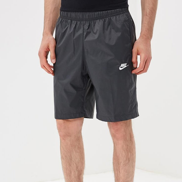 grey woven nike shorts