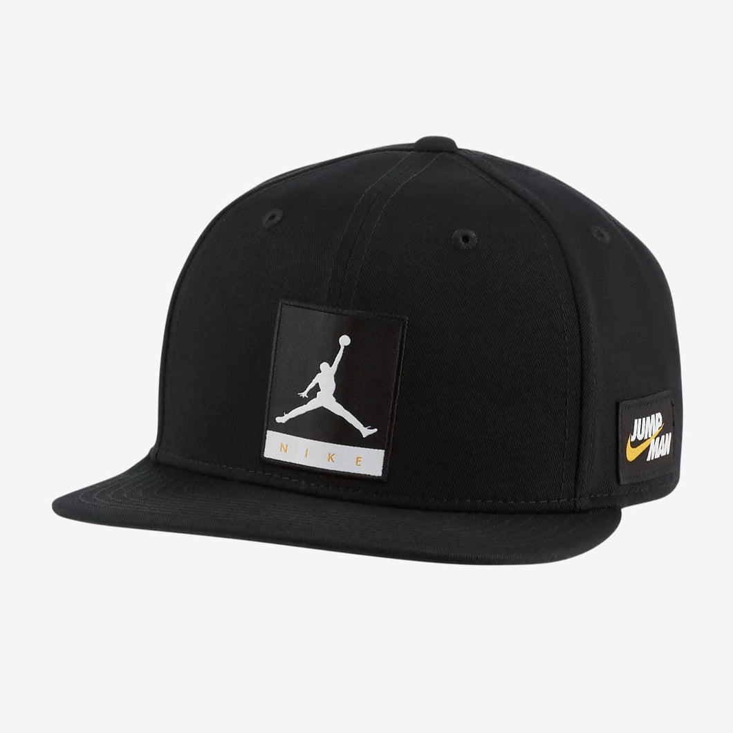Nike x Air Jordan Pro Jumpman Pro Cap Snapback (Black/Whit/Opti Yellow)(DJ6120-010)