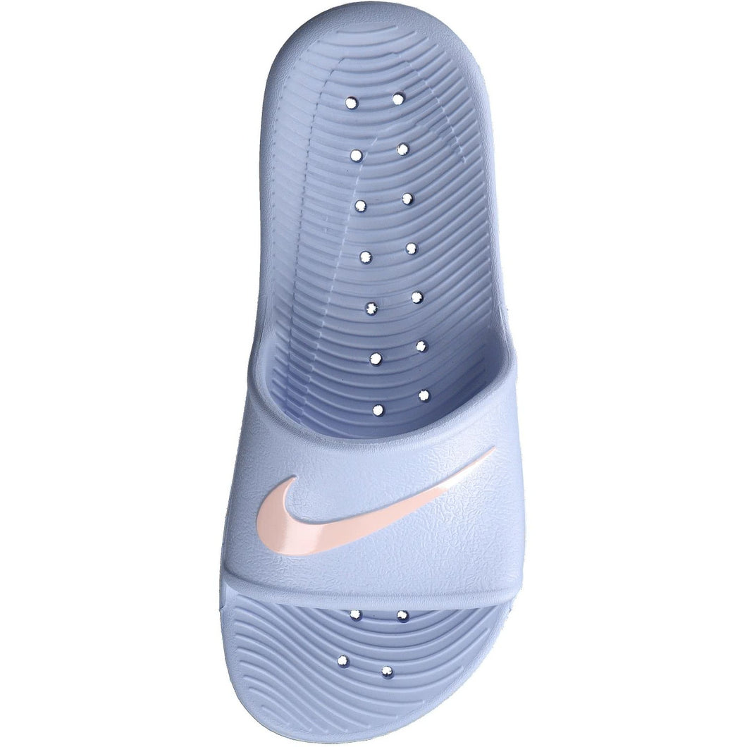 Women's Nike Kawa Shower Slides (Hydrogen Blue/Washed Coral)(832655-401)