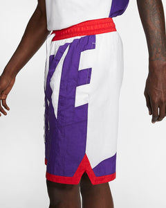 Men's Nike "Throwback" Shorts (White/Court Purple/Red)(AT3166-104)