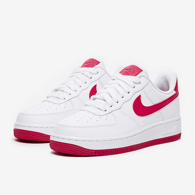 Women's Nike Air Force Low (White Wild Cherry Red Noble